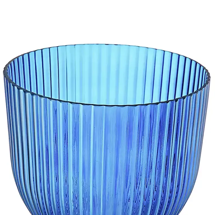Vases>Kirklands Home Glass Vase with Silver Pedestal Base, 16 in. Blue