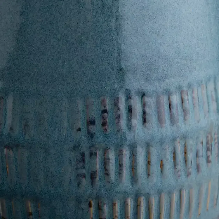 Vases>Kirklands Home Glazed Ceramic Vases, Set of 2 Blue