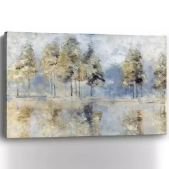 Kirklands Home Blue Golden Forest Giclee Canvas Art Print Hot