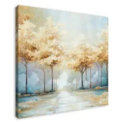 Kirklands Home Blue Golden Landscape Canvas Art Print, 40x40 in. Clearance