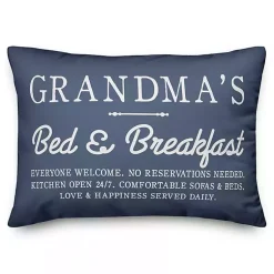 Pillows>Kirklands Home Blue Grandma's Bed and Breakfast Accent Pillow