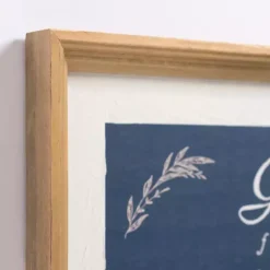 Kirklands Home Grateful Framed Wall Plaque Blue Outlet