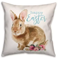 Easter Decorations>Kirklands Home Blue Happy Easter Pillow Multi