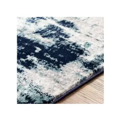 Kirklands Home Blue Harper Abstract Area Rug, 5x7 Clearance