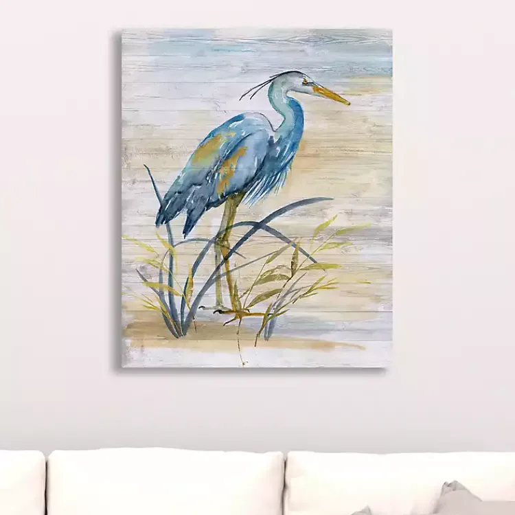 Kirklands Home Blue Heron Giclee Canvas Art Print Discount