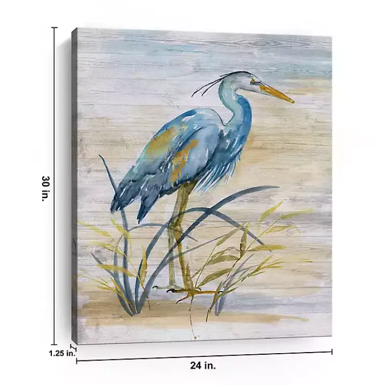 Kirklands Home Blue Heron Giclee Canvas Art Print Discount
