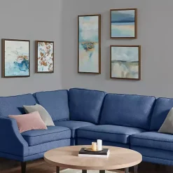 Kirklands Home Blue Horizon Framed Canvas Art Prints, Set of 5 Discount