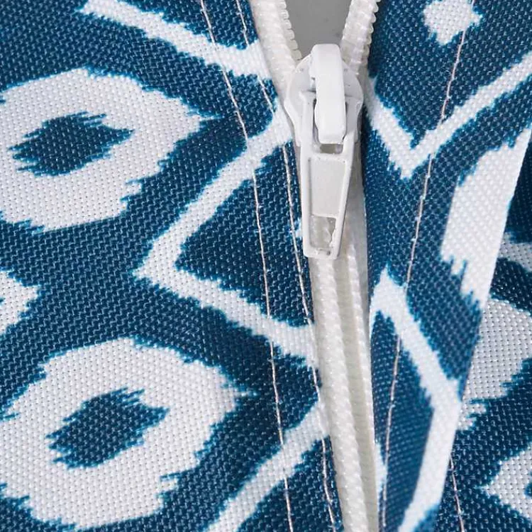 Kirklands Home Blue Ikat Outdoor Tablecloth with Zipper Online