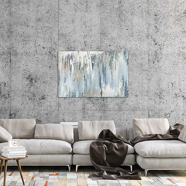 Kirklands Home Blue Illusion Canvas Art Print Sale