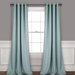 Kirklands Home Insulated Blackout Curtain Panel Set, 84 in. Blue Clearance