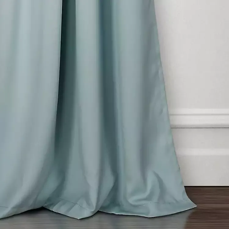 Kirklands Home Insulated Blackout Curtain Panel Set, 108 in. Blue Clearance