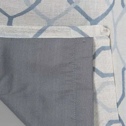 Kirklands Home Blue Interlock Single Curtain Panel, 84 in. Best