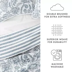 Kirklands Home Blue Jacobean Reversible 2-pc. Twin Quilt Set Best