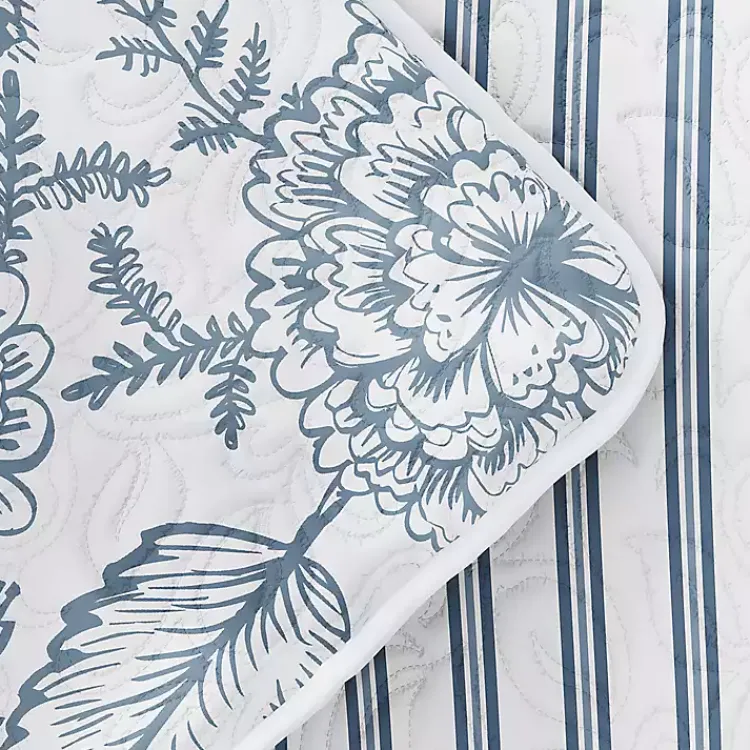 Kirklands Home Blue Jacobean Reversible 3-pc. King Quilt Set Hot