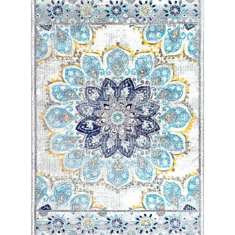 Kirklands Home Blue Kiyoko Area Rug, 5x7 Multi