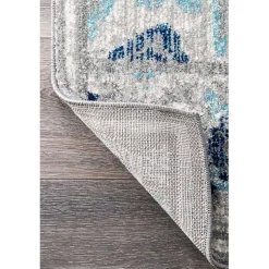 Kirklands Home Blue Kiyoko Area Rug, 5x7 Multi