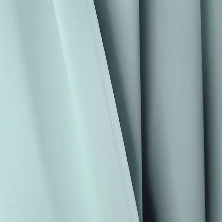 Kirklands Home Knotted Curtain Panel Set, 95 in. Blue Best