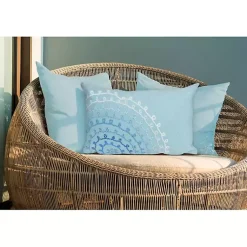 Kirklands Home Lamontage Swirl Outdoor Throw Pillow Blue Online