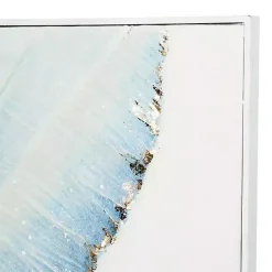 Kirklands Home Blue Leaves Coastal Metal Art Print Outlet
