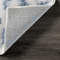 Kirklands Home Blue Leopard Spots Washable Area Rug, 5x8 Online