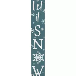Outdoor Christmas Decorations>Kirklands Home Blue Let It Snow Porch Board