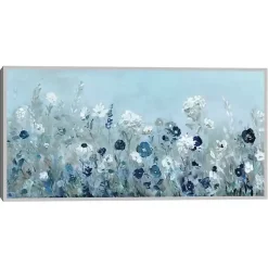 Kirklands Home Blue Light Garden Framed Canvas Art Print Sale