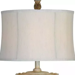 Kirklands Home Blue Lilly Table Lamps, Set of 2 Ivory
