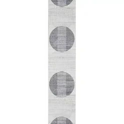 Kirklands Home Blue Linear Geometric Washable Runner, 2x12 Sale