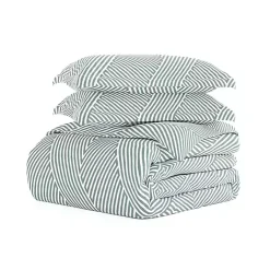 Kirklands Home Blue Linear 3-pc. Queen Duvet Cover Set Hot