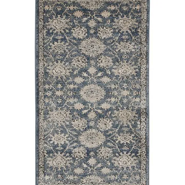 Kirklands Home Blue Lush Vines Accent Rug Hot