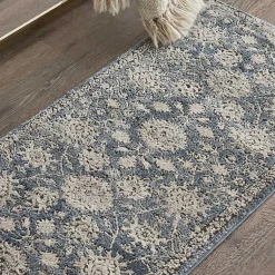 Kirklands Home Blue Lush Vines Accent Rug Hot