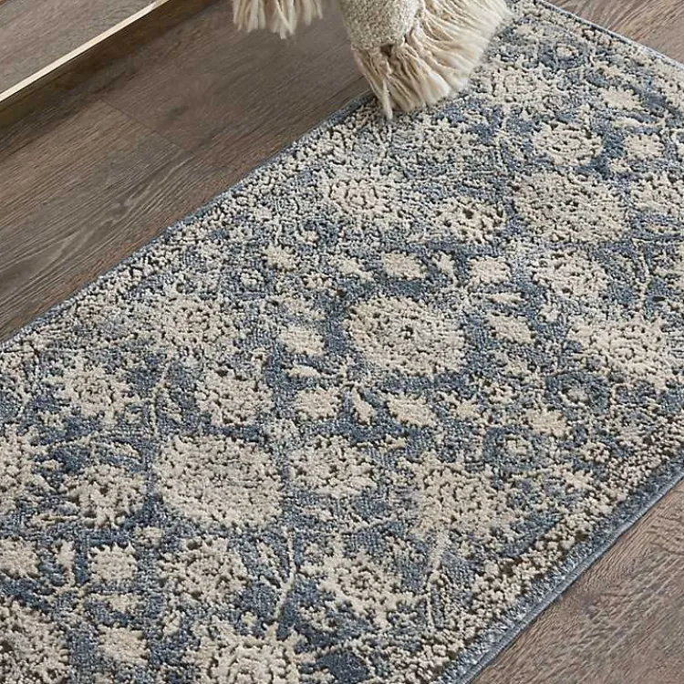 Kirklands Home Blue Lush Vines Accent Rug Hot