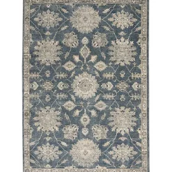 Kirklands Home Blue Lush Vines Area Rug, 4x6 New