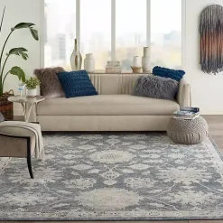 Kirklands Home Blue Lush Vines Area Rug, 8x10 Hot