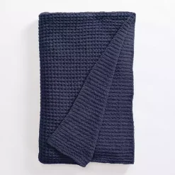 Blankets & Throws>Kirklands Home Luxury Knit Throw Blue