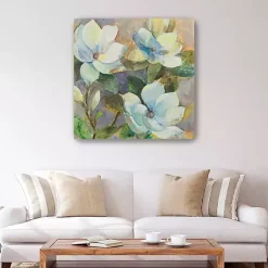 Kirklands Home Blue Magnolias Canvas Art Print Discount