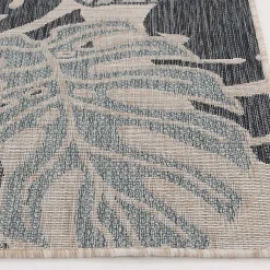 Kirklands Home Blue Malibu Monstera Outdoor Area Rug, 7x9 Discount