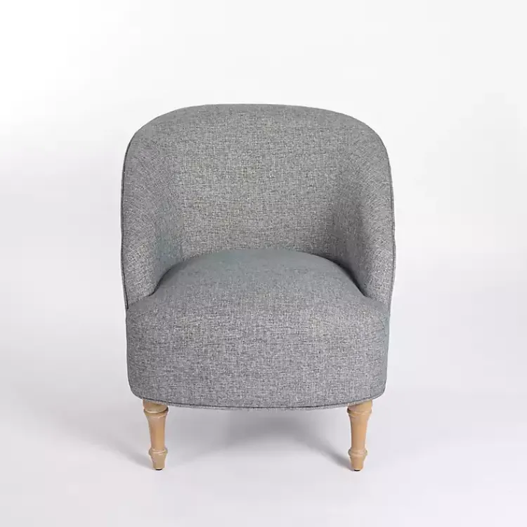 Kirklands Home Maria Curved Accent Chair Blue Clearance
