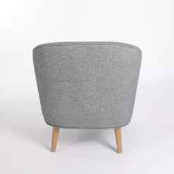Kirklands Home Maria Curved Accent Chair Blue Clearance