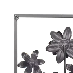 Kirklands Home Metal Floral Panel Wall Plaques, Set of 2 Blue Online