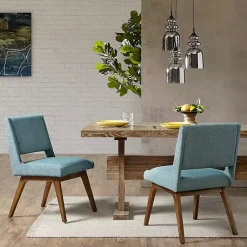 Kirklands Home Mid-Century Modern Dining Chairs, Set of 2 Blue Sale