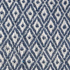 Kirklands Home Mini Diamond Fringe End Table Runner, 108 in. Blue Sale