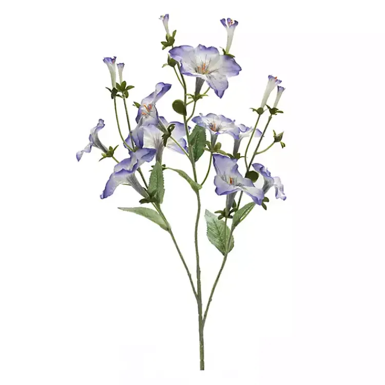 Stems & Bouquets>Kirklands Home Morning Glory Flower Sprays, Set of 6 Blue