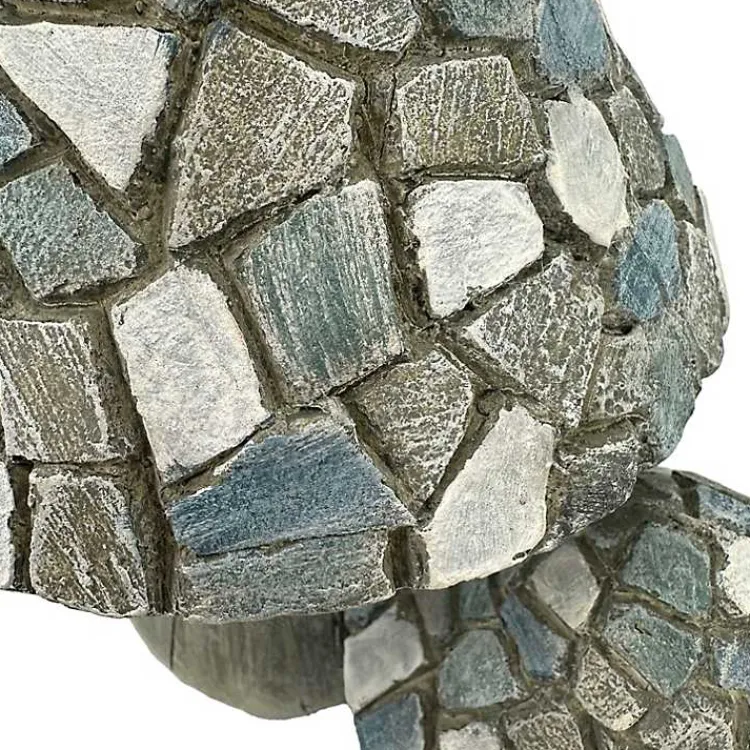 Kirklands Home Blue Mosaic Mushrooms Outdoor Statue Outlet