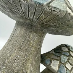 Kirklands Home Blue Mosaic Mushrooms Outdoor Statue Outlet
