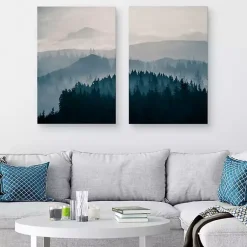 Kirklands Home Blue Mountain Canvas Prints, Set of 2 Best