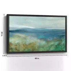 Kirklands Home Blue Mountain Overlook Framed Canvas Art Print Outlet