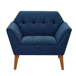 Kirklands Home Newman Mid-Century Accent Chair Blue Outlet