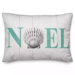 Pillows>Kirklands Home Blue Noel Shell Christmas Accent Pillow