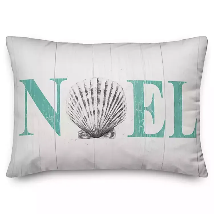 Pillows>Kirklands Home Blue Noel Shell Christmas Accent Pillow